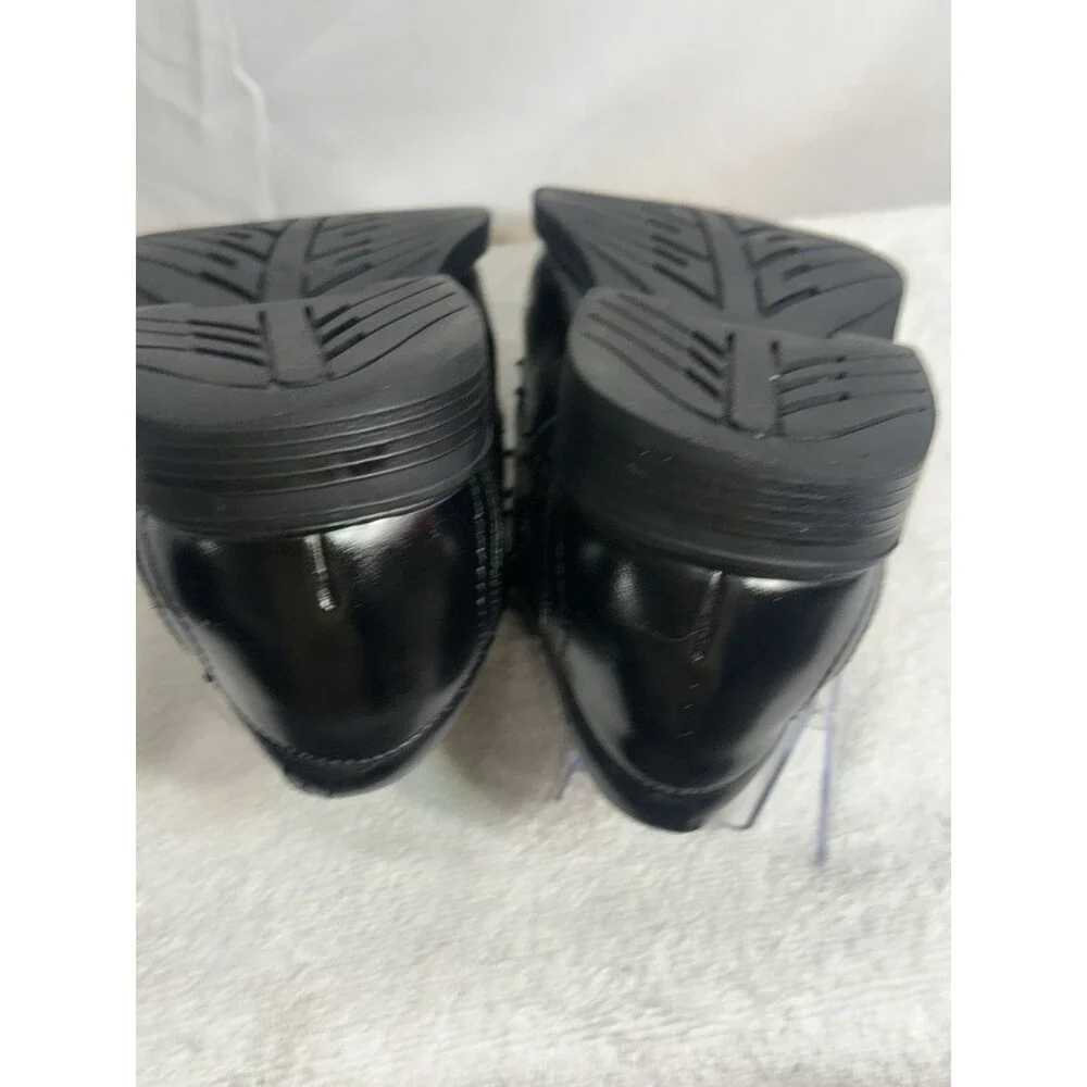 Nunn Bush Mens Black Leather Dress Shoes Comfort Gel Size 12M Oxfords #8351457